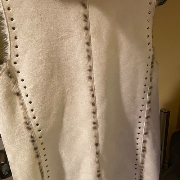 Great, unique animal print lined long vest - Picture 3 of 9